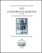 Concerto for Bassoon in F Major Study Scores sheet music cover